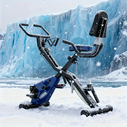 Fiets Trainer – Fietstrainer – Hometrainer – Stoelfiets – Bureaufiets – Opvouwbaar Design – Duurzaam ABS Materiaal – Magnetische Weerstand – Geschikt voor Smartphone en Tablet