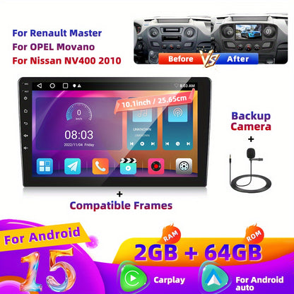 Android Autoradio – Auto Stereo – Multimedia Systeem – Navigatie Systeem – Carplay Radio – 10,1 Inch 1280P IPS Touchscreen – Draadloze CarPlay & AHD Achteruitrijcamera