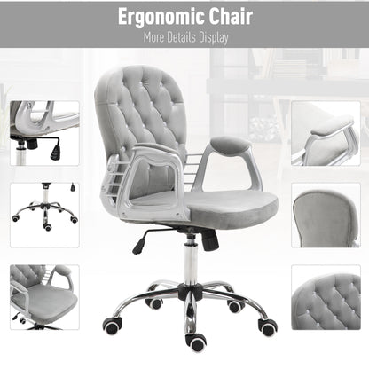 Bureaustoel – Ergonomische Stoel – Office Chair – Draaistoel – Bureau Stoel – Roze PU Bekleding – Verstelbare Hoogte 95-105 cm – Max 120 kg Belastbaar