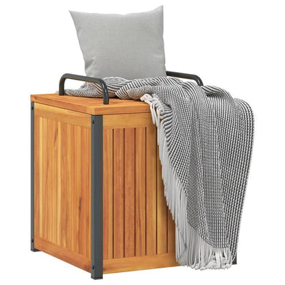 Buitenopslagdoos – Tuinbox – Opbergkist – Gereedschapskist – Kussenbox – Robuust Stalen Materiaal – Verstelbare Hoogte 45x45x45/53 cm