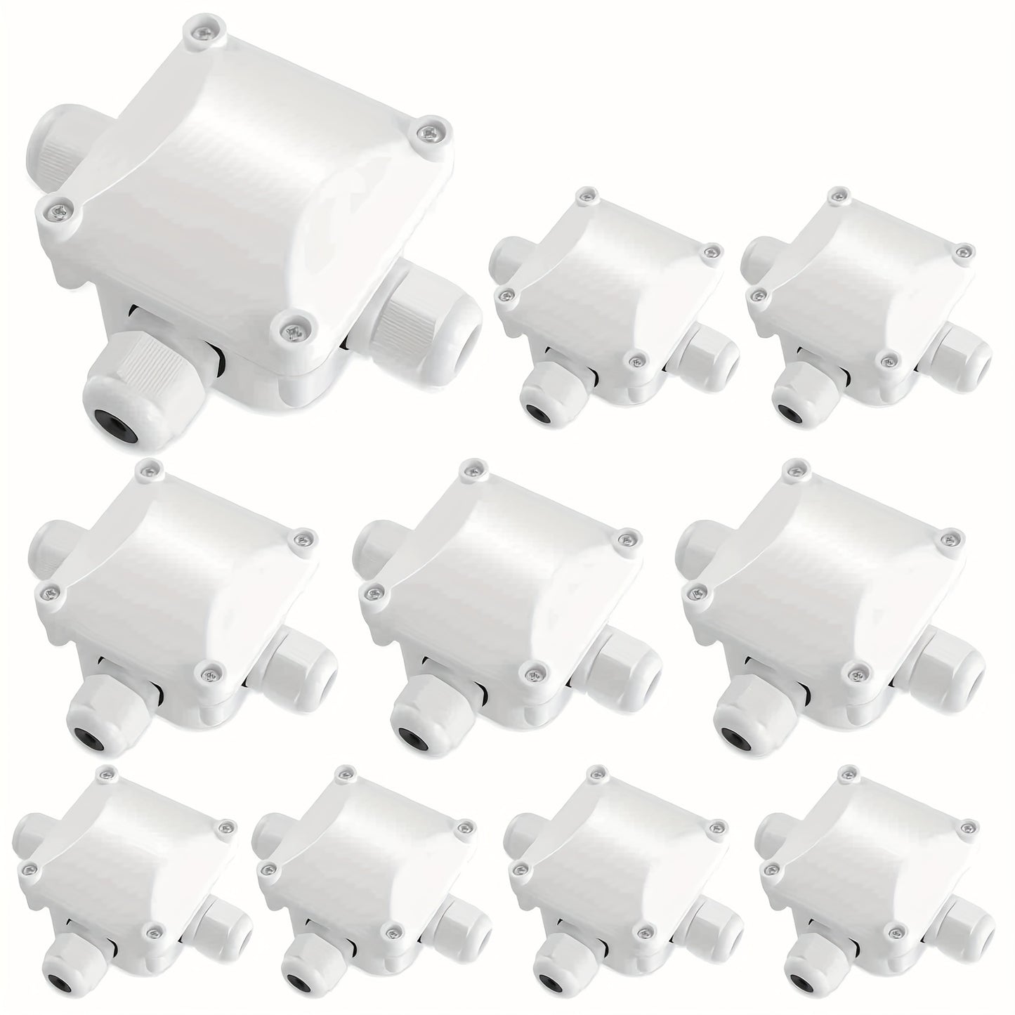 Lasdoos – Kabeldoos – Verdeeldoos – Aansluitdoos – Universele Lasdoos – Set Van 10 – Waterdicht – Kunststof PC