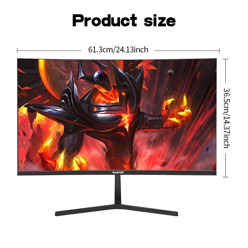 27 Inch Gaming Monitor – Curved Scherm – PC Beeldscherm – Computer Monitor – Monitor 180Hz – Full HD 1080p – FreeSync – Oogbescherming