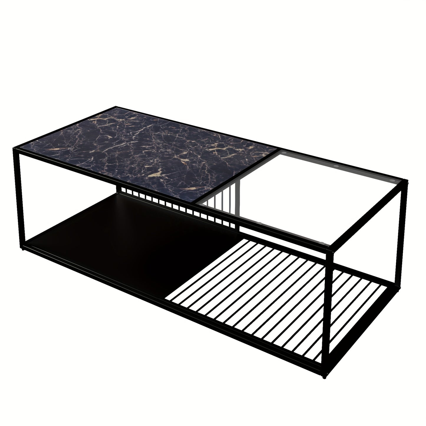 Coffee Table With Glass Wrought Iron Coffee Table With Lots Of Storage Space