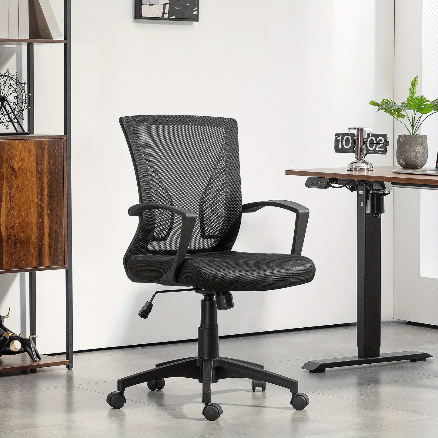Bureaustoel – Office Chair – Kantoorstoel – Draaistoel – Bureaustoelen – Kantelfunctie – Verstelbare Zithoogte – Max. 120 kg – Zwart