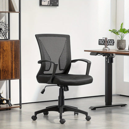 Bureaustoel – Office Chair – Kantoorstoel – Draaistoel – Bureaustoelen – Kantelfunctie – Verstelbare Zithoogte – Max. 120 kg – Zwart