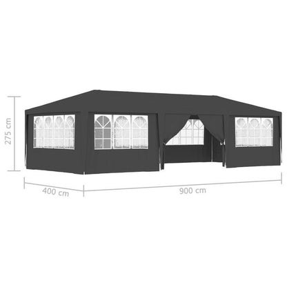 Partytent – Tent – Feesttent – Evenemententent – Paviljoen – Professioneel 4x9 Meter – Weerbestendig 90 g/m² Polyester