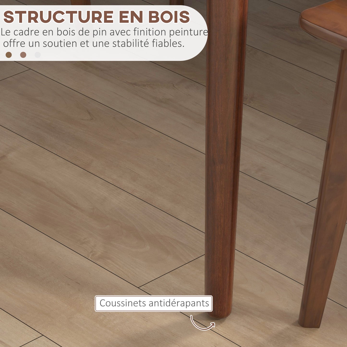 Eettafel – Tafel – Keukentafel – Houten Tafel – Houten Eettafel – 120x75x76 cm – Massief Hout, Geschikt Voor 4-6 Personen