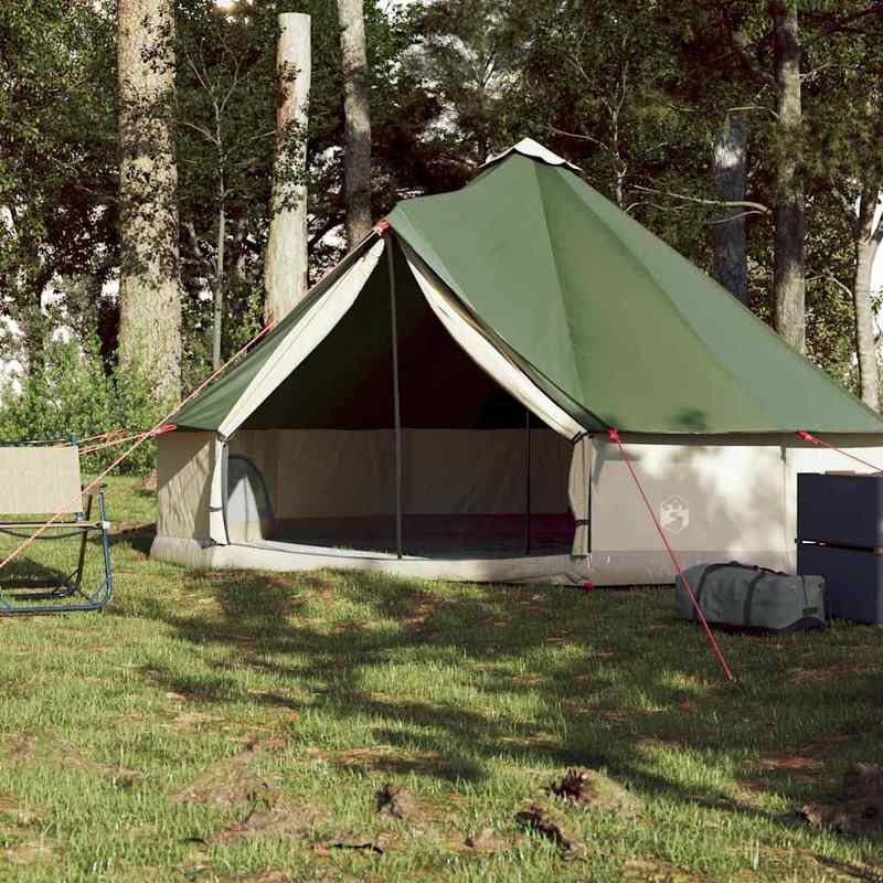 Familietent – Kampeertent – Tipitent – Tunneltent – Festivaltent – Waterdicht Polyester – Snel Opgezet Voor 6 Personen
