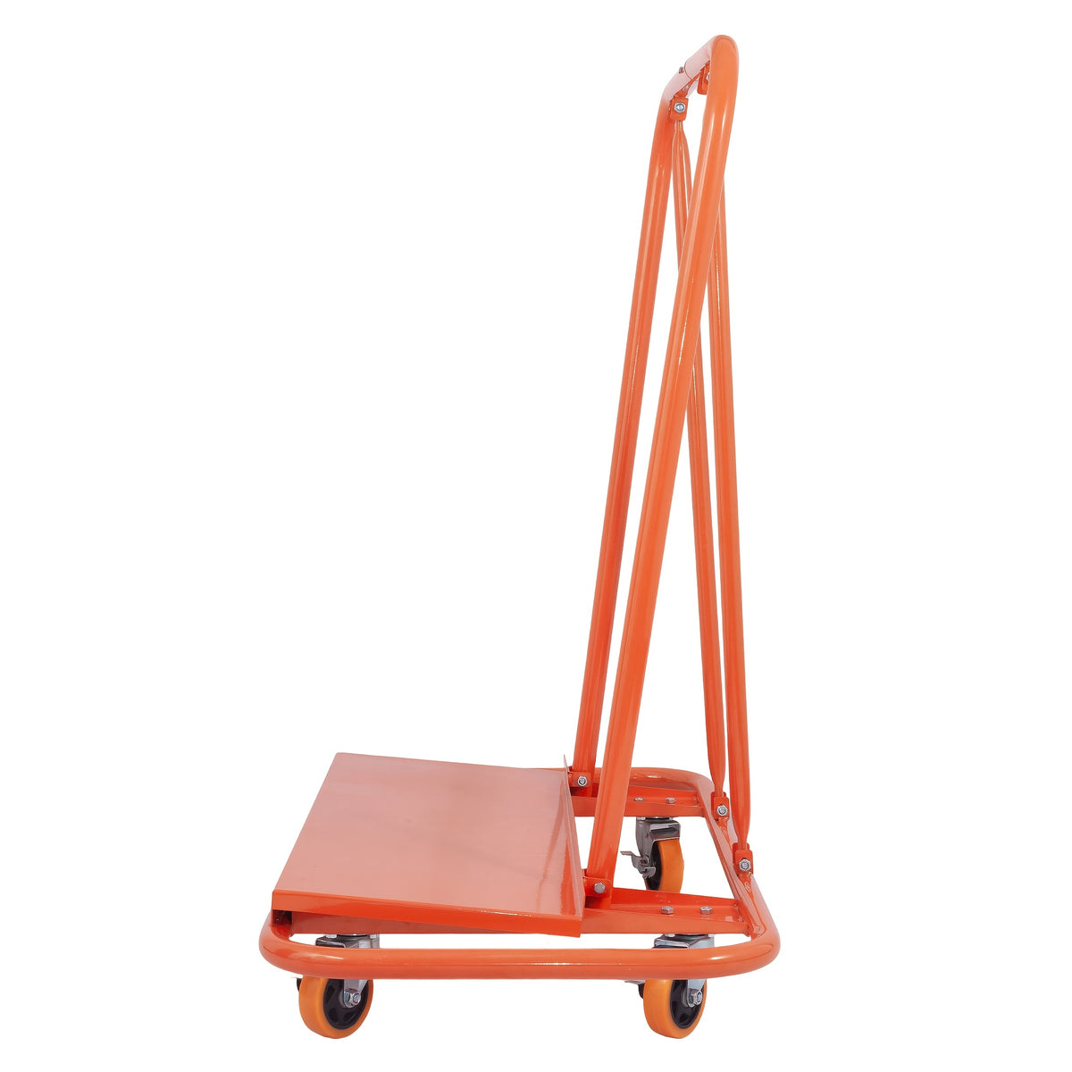 Plaatentrolley – Platenwagen – Rigips Trolley – Panelentrolley – Transportwagen – Draagvermogen 1000 kg – Robuust Stalen Frame – Oranje
