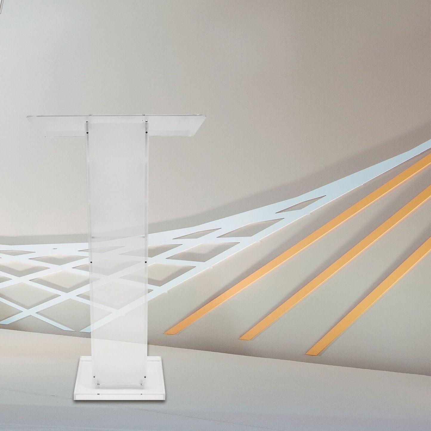 Spreekgestoelte – Lessenaar – Podium – Katheder – Presentatiemeubel – Transparant Acryl – 60x40 cm – Stevig & Schokvrij