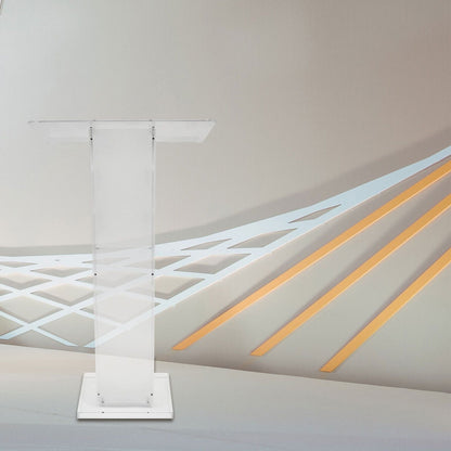 Spreekgestoelte – Lessenaar – Podium – Katheder – Presentatiemeubel – Transparant Acryl – 60x40 cm – Stevig & Schokvrij