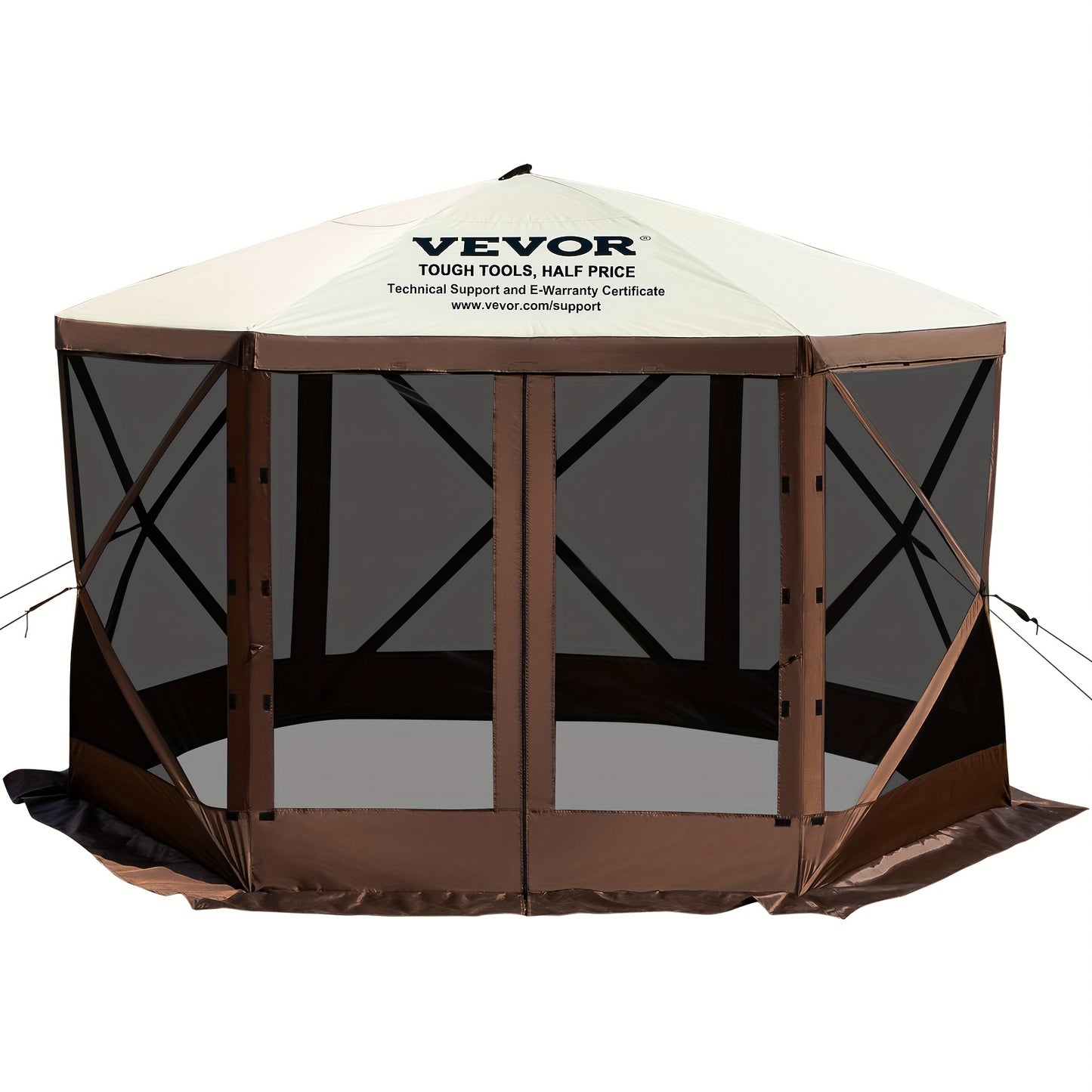 Partytent – Paviljoen – Easy Up Tent – Tuintent – Feesttent – 3,66x3,66 Meter – Pop-up met Muskietennet – Inclusief Draagtas en Haringen