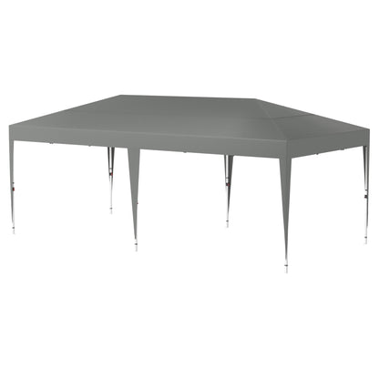 Partytent – Tuinpaviljoen – Feesttent – Paviljoen – Tent – Opvouwbaar – Waterdicht – 6x6 Meter – Gepoedercoat Stalen Frame