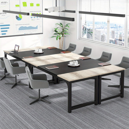 Bureau – Werkplek – Studietafel – Tafel – Industrieel Design – Extra Groot 180x80 cm – Stevig Metaal & Kunsthout – Geschikt Voor 6-8 Personen