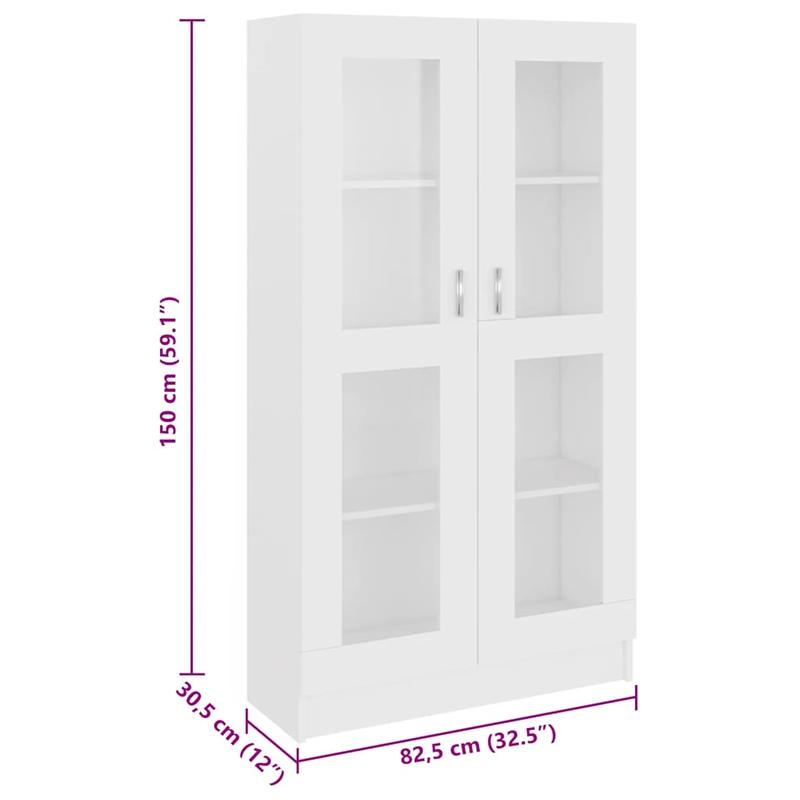 Modern -Standing Showcase Cabinet with Shutter Doors - Particleboard, Assembly, Spacious Display Suitable for & Office Decor - Wood Material (Standalone)