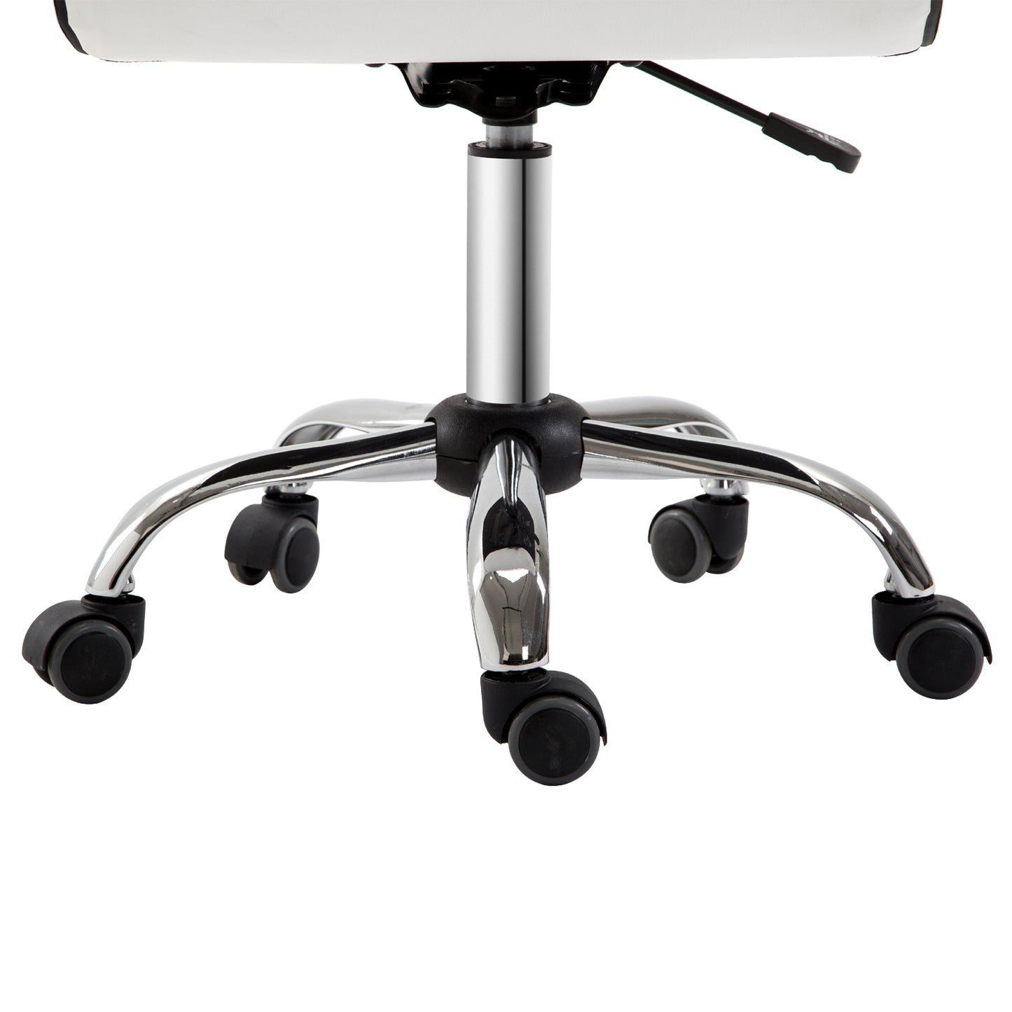 Ergonomische Bureaustoel – Bureaustoel Met Wielen – Draaistoel – Werkstoel – Bureaustoel Verstelbaar – Verstelbare Hoogte 80-92 cm – Kunstleren Bekleding – Compact Formaat 46×51 cm