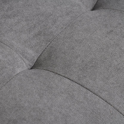 2-Zitsbank – Sofa – Loveseat – Zitbank – Bankstel – Grijs – Fluweelachtig Bekleed – Met Opbergruimte