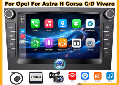 Autoradio – Multimediaspeler – Car Stereo – Navigatiesysteem – DAB+ Radio – 7 Inch HD Touchscreen – Android 14.0 – Draadloze CarPlay & Android Auto – Inclusief AHD Achteruitrijcamera