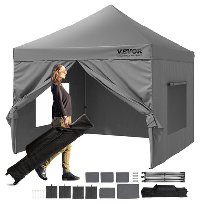 Pop-up Gazebo – Opvouwbare Tent – Buitenoverkapping – Partytent – Tuinkamer – Verstelbare Hoogte – Waterafstotende 500D PU Coating