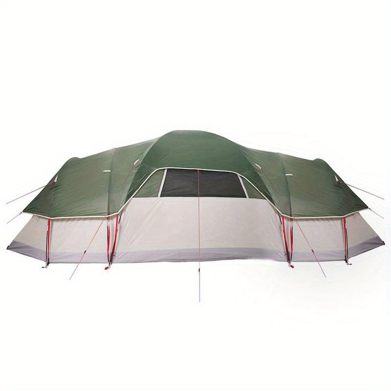 Koepeltent – Dometent – Familie Tent – Camping Tent – Groene Tent – 11 Personen – Waterdicht Polyester – Stevig TPU Frame