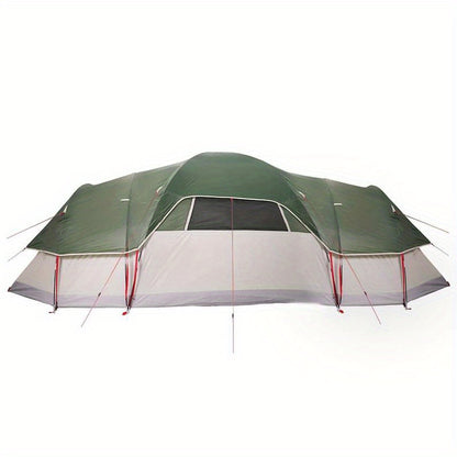 Koepeltent – Dometent – Familie Tent – Camping Tent – Groene Tent – 11 Personen – Waterdicht Polyester – Stevig TPU Frame