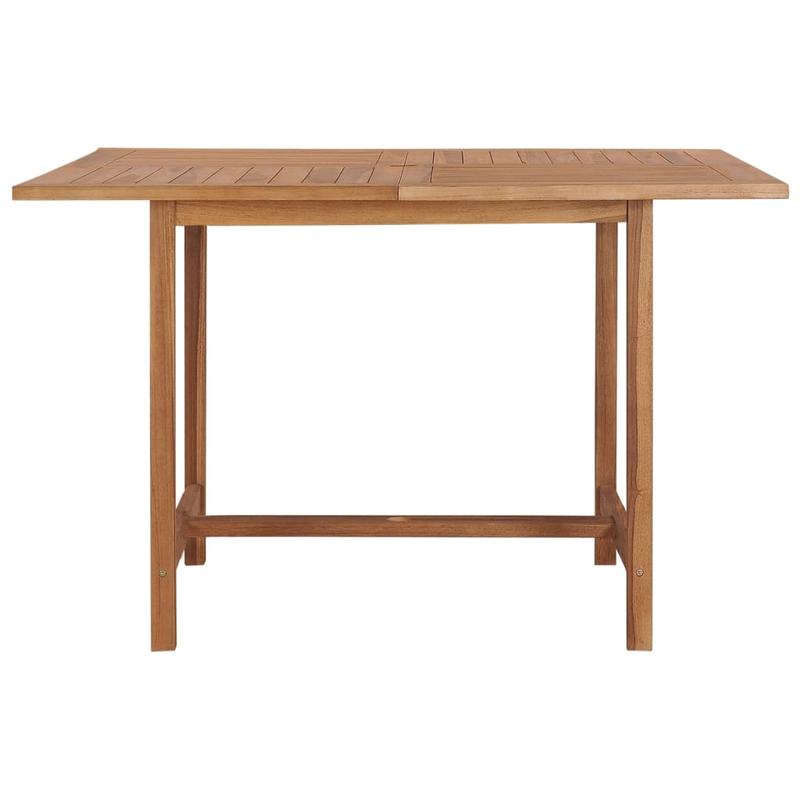 Moderne Tuin-Eettafel – Tuinmeubel – Buiten Tafel – Terrastafel – Houten Eettafel – Massief Teakhout – Weerbestendig – 110x110x75 cm