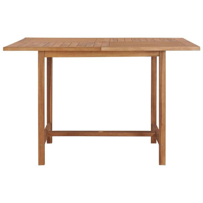 Moderne Tuin-Eettafel – Tuinmeubel – Buiten Tafel – Terrastafel – Houten Eettafel – Massief Teakhout – Weerbestendig – 110x110x75 cm