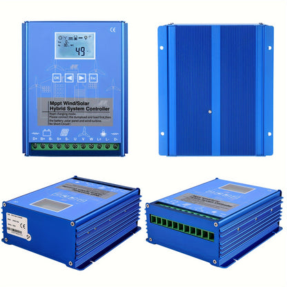 Ladercontroller – Laadregelaar – Laadcontroller Hybride – Zonne-energie Regulator – Windenergie Controller – 48V MPPT Technologie – LCD Display Dump Load Functie
