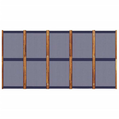 Kamerscherm – Ruimteverdeler – Privacy Scherm – Scheidingswand – Room Divider – Donkerblauw – Vrijstaand – 350x180 cm – Geen Stroom Nodig