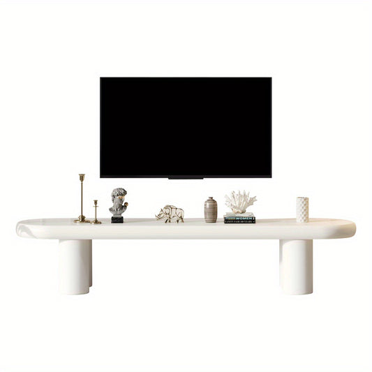 TV-kast – TV-meubel – Tv-dressoir – Mediameubel – Witte TV-kast – 160 x 40 x 40 cm – MDF met Houten Afwerking