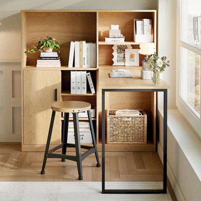 Bureau – Bureau Tafel – Werkplek – Bureaublad – Computertafel – Natuurlijke Kleur – 120 cm Breed – Hoogwaardig Leren Tafelblad
