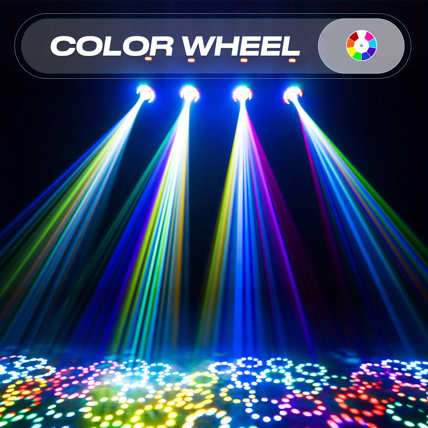 Moving Head Licht – LED Stage Spot – DJ Verlichting – RGBW Beam Lamp – Prism Gobo Effect – 270W RGBW LED – DMX512 Met Geluidsactivatie