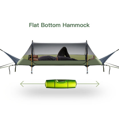 Hangmat Tent – Camping Hangmat – Outdoor Tent – Backpack Hangmat – Reis Hangmat – Met Muskietennet – Draaggewicht 200 kg – Lichtgewicht Camouflage