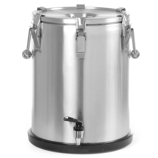 Thermoscontainer – Transportcontainer – Voedselthermos – Isoleercontainer – Warmtecontainer – 25 Liter – Roestvrij Staal – Aftapkraan – 6-8 Uur Isolatie