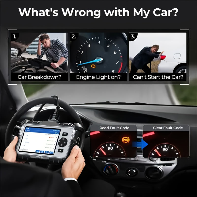 OBD2 Diagnose Scanner – Auto Diagnosetool – Foutcode Lezer – Wi-Fi Scanner – USB Oplaadbaar – Live Data Monitor – Auto VIN Scan