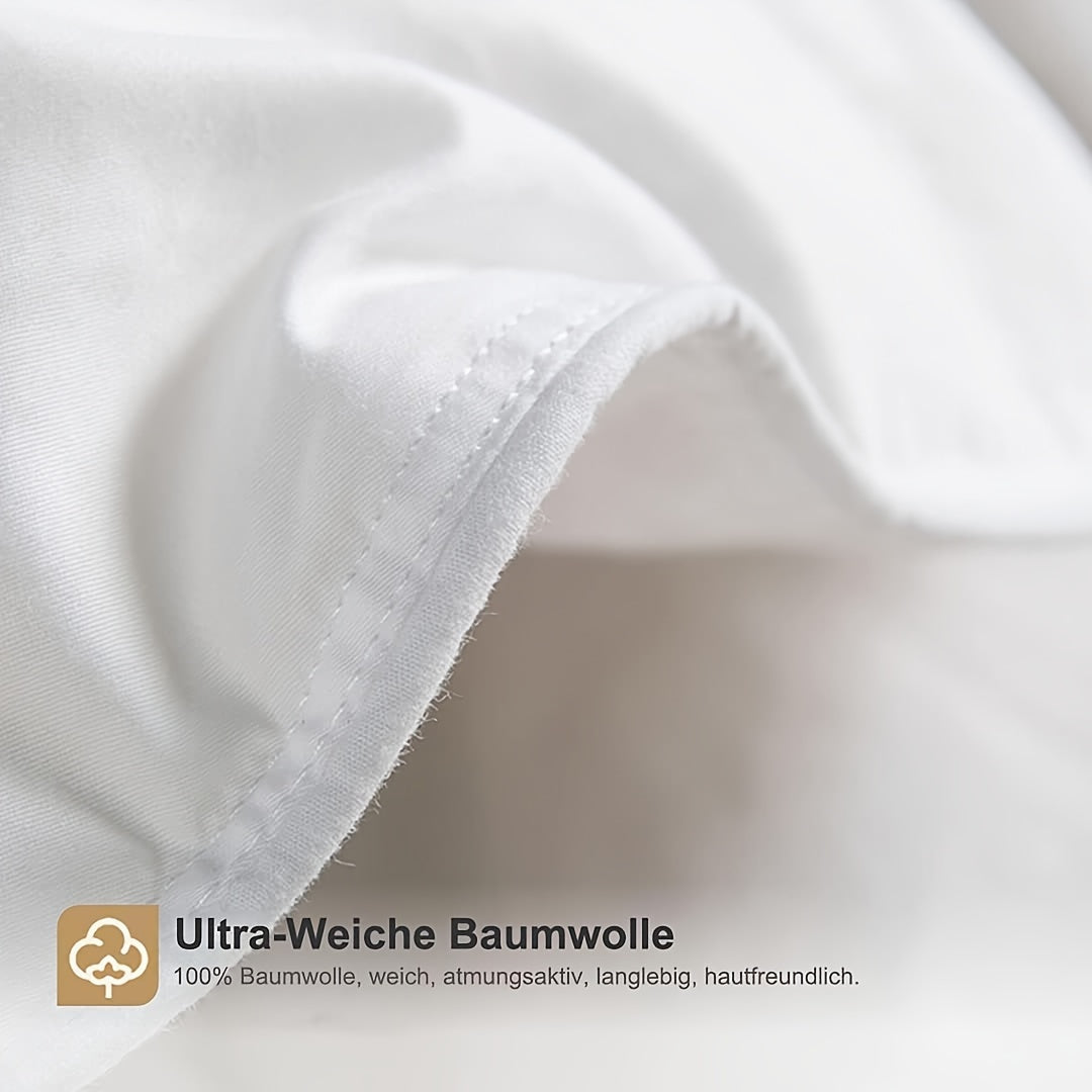 Dekbed – Donsdekbed – Allseason Dekbed – Luxe Deken – Beddengoed – 260x240 cm – 100% Egyptisch Katoen – 11% Witte Dons & 89% Veertjes