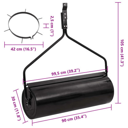Gazonwals – Graswals – Gazonroller – Grondwals – Turfbeamer – Zware Stalen Constructie – 63L Vulcapaciteit