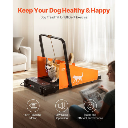 Hondenloopband – Hondenwandelaar – Hondentredmolen – Trainingsloopband – Elektrische Loopband – Geschikt Tot 100 kg – 1.5 HP Motor