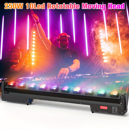 Moving Head Verlichting – Podiumlamp – Disco Licht – DJ Verlichting – RGBW Spot – 250W Hoogvermogen – Duurzame Aluminium Behuizing