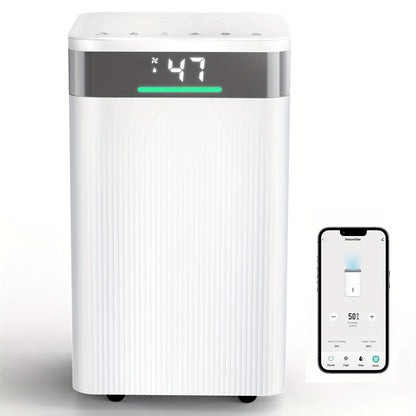 Luchtontvochtiger – Ontvochtiger – Vochtvreter – Dehumidifier – Vochtbestrijder – 14L per dag Ontvochtiging – WiFi App Bediening & Automatische Vochtigheidssensor