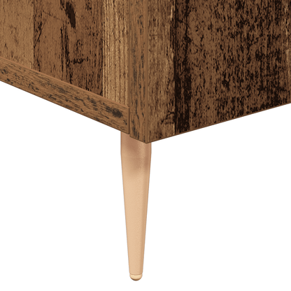 Sideboard in Oud Wood, 90x34x80cm, Made van Gerecycled Wood Practical and removable