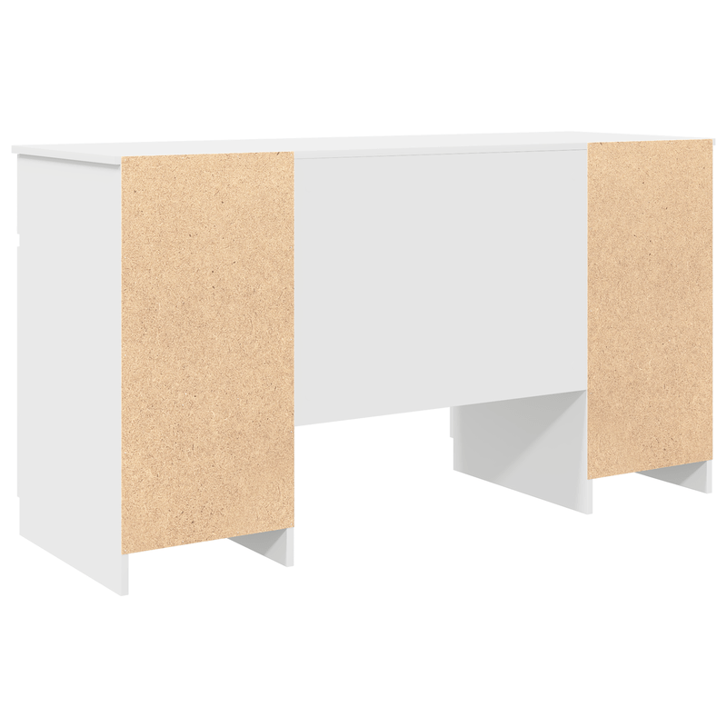 Bureau – Computertafel – Bureautafel – Werkplek – Kantoormeubel – Wit – 140x49x76 cm – Geperst Hout