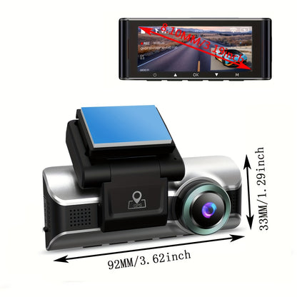 Dashcam – Auto Camera – Video Recorder – 4K Camera – Dual Channel Camera – Zwart – 4K UHD Resolutie – Wi-Fi Verbinding