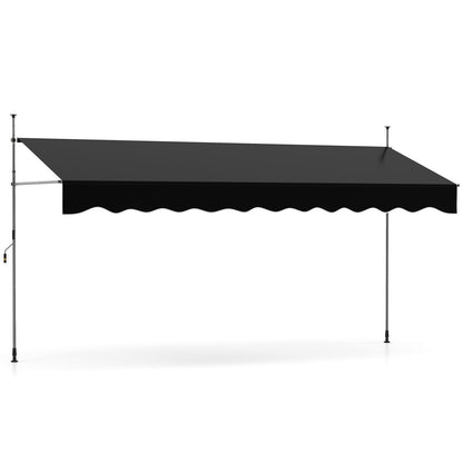 Balkonzonwering – Zonnescherm – Zonnescherm Balkon – Tuinzonwering – Zonnescherm Verstelbaar – Verstelbare Hoogte 210-310 cm – UV-Bestendig Polyester Doek