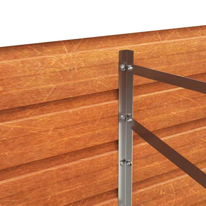 Easy to assemble modern and simple Rusty raised garden bed 400x80x77cm corten steel backyard high-quality flower box kit