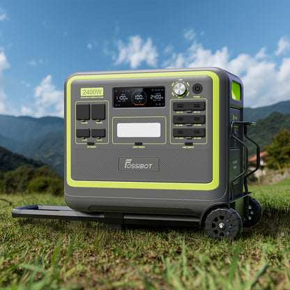 Draagbare Stroomgenerator – Powerstation – Mobiele Generator – Noodstroomvoorziening – Camping Accu – 2048Wh Capaciteit – 2400W Hoog Vermogen – Groen