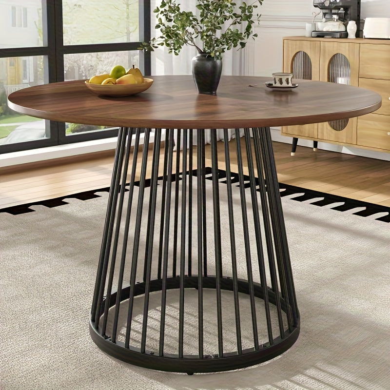 Uitbreidbare Eettafel – Uitschuifbare Tafel – Verlengbare Tafel – Eettafel 6 Personen – Zwart Tafelblad – Bamboo Poten – Compact & Lichtgewicht – Volledig Gemonteerd