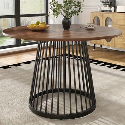 Uitbreidbare Eettafel – Uitschuifbare Tafel – Verlengbare Tafel – Eettafel 6 Personen – Zwart Tafelblad – Bamboo Poten – Compact & Lichtgewicht – Volledig Gemonteerd