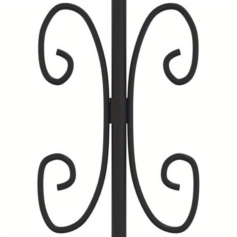 Poort Met Latten – Tuinpoort – Hekwerk – Afsluiting – Toegangspoort – Gepoedercoat Staal – 305x223 Cm – Stevig En Weerbestendig