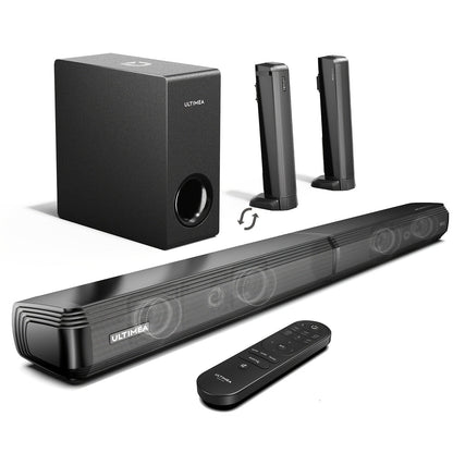4.1-kanaals Soundbar – TV Speaker – Home Cinema Geluid – Surround Soundbar – Draadloze Soundbar – Dolby Atmos – 280W Piekkracht – Bass Boost & 3 EQ Modi